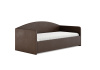 Кровать Uno 120 180 Эко-кожа каштан