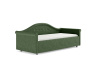 Кровать Maria 120 180 Рогожка зеленый
