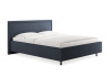 Кровать Бергамо 140 200 Замша синий