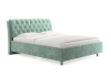 Кровать Оливия 80 190 Микровелюр селадон