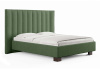 Кровать Barbara 160 190 Рогожка зеленый