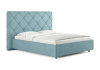 Кровать Manhattan 140 190 Замша голубой
