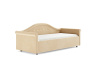 Кровать Maria 80 180 Вельвет бежевый