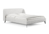 Кровать Rosa 140 190 Замша пепельный