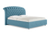 Кровать Венеция 140 190 Рогожка голубой