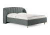 Кровать Valencia 200 190 Эвита серый