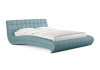 Кровать Milano 90 200 Замша голубой