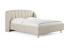 Кровать Valencia 200 190 Замша кремовый