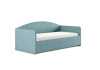 Кровать Uno 120 200  Замша голубой