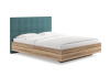 Кровать Luiza (ясень ориноко) 90 200 Замша изумрудный