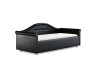 Кровать Maria 80 180 Эко-кожа черная