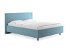 Кровать Бергамо 80 200 Рогожка голубой