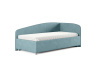 Кровать Paola R 120 200 Замша голубой