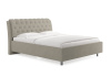 Кровать Оливия 200 190 Замша бежевый