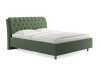 Кровать Оливия 180 190 Рогожка зеленый