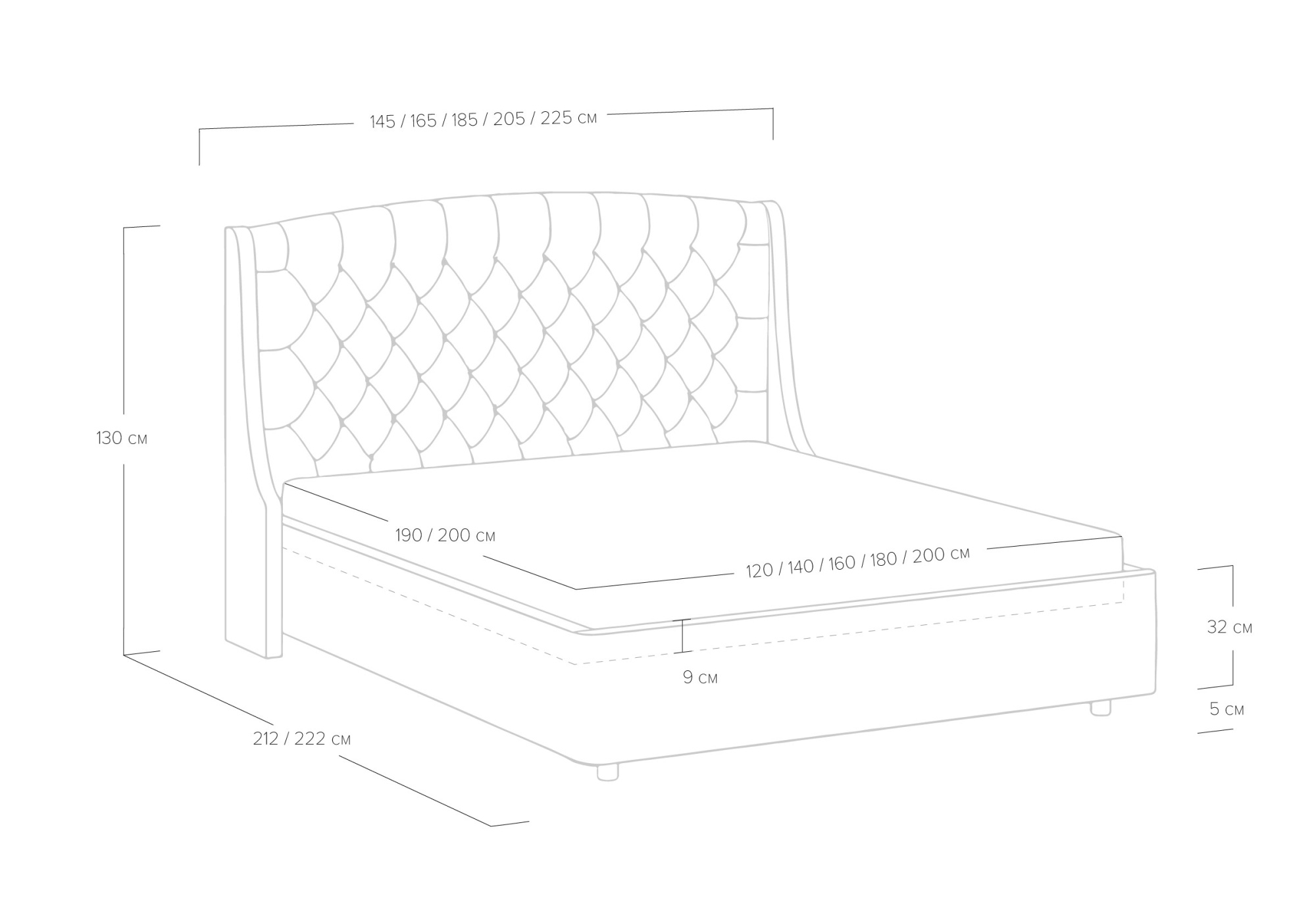 Кровать Diamant