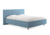Кровать Сиена 200 190 Замша голубой