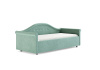Кровать Maria 120 200 Микровелюр селадон