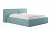 Кровать Европа 180 190 Замша голубой
