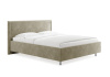 Кровать Бергамо 140 190 Микровелюр кремовый