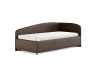 Кровать Paola R 80 190 Эко-кожа каштан