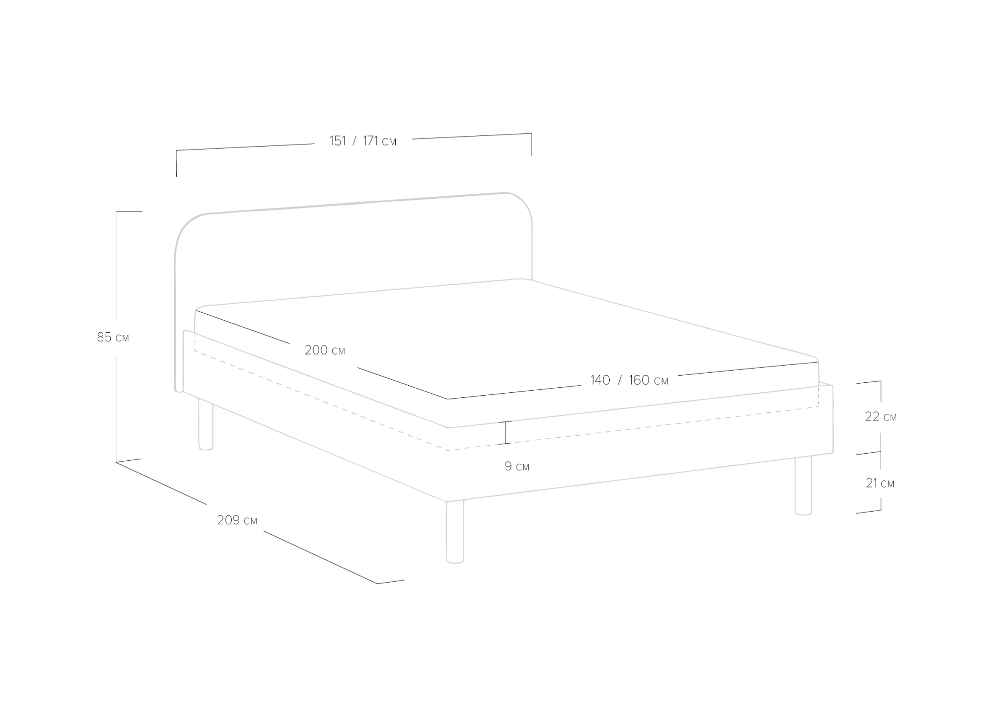 Кровать Hanna