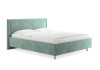 Кровать Бергамо 200 200 Микровелюр селадон