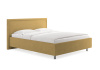 Кровать Бергамо 120 190 Замша горчичный