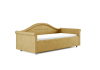 Кровать Maria 80 180 Замша горчичный