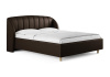 Кровать Valencia 80 190 Эко-кожа коричневая