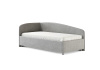 Кровать Paola L 90 200 Микровелюр светло-серый