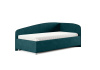 Кровать Paola R 120 200 Замша изумрудный