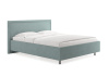 Кровать Бергамо 200 190 Замша мятный