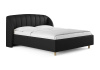 Кровать Valencia 140 200 Эко-кожа черная