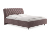 Кровать Оливия 120 190 Микровелюр кофе