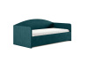 Кровать Uno 90 180 Замша изумрудный