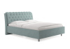 Кровать Оливия 90 190 Замша мятный