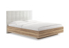 Кровать Luiza (ясень ориноко) 160 200 Бентли белый