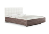 Кровать Luiza (ясень анкор) 80 190 Эко-кожа белый