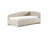 Кровать Paola R 80 200 Замша кремовый