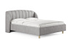 Кровать Valencia 80 190 Замша серый