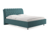 Кровать Оливия 160 200 Замша изумрудный