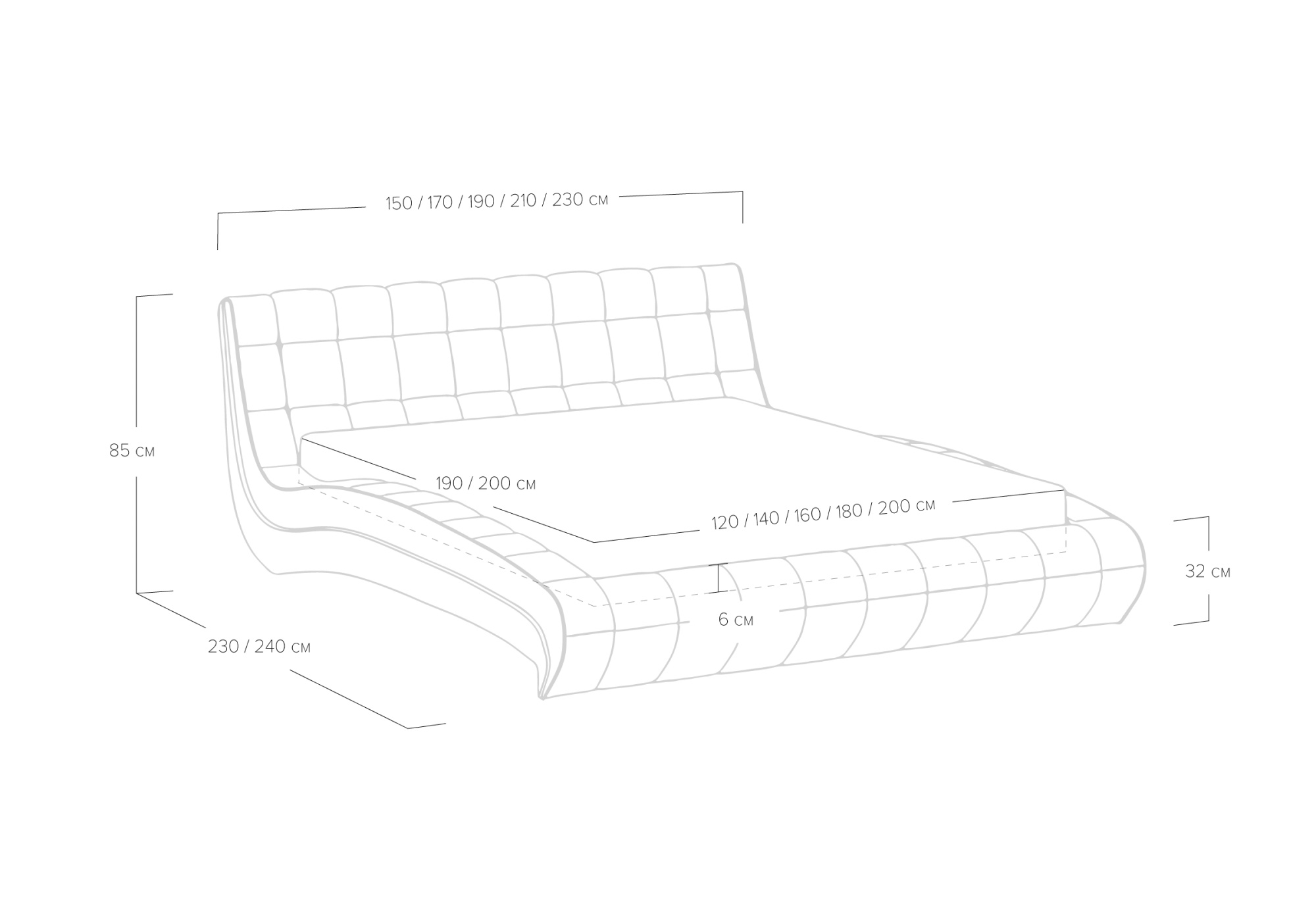 Кровать Milano