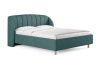 Кровать Valencia 140 200 Замша изумрудный