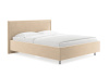 Кровать Бергамо 80 190 Вельвет бежевый