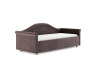 Кровать Maria 80 200 Микровелюр кофе