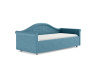 Кровать Maria 90 180 Рогожка голубой