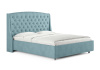 Кровать Diamant 120 200 Замша голубой