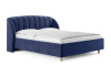 Кровать Valencia 80 190 Вельвет синий