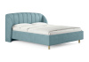 Кровать Valencia 200 190 Замша голубой